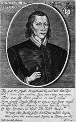 Portrét Johna Donna, datovaný 1591, frontispice k 